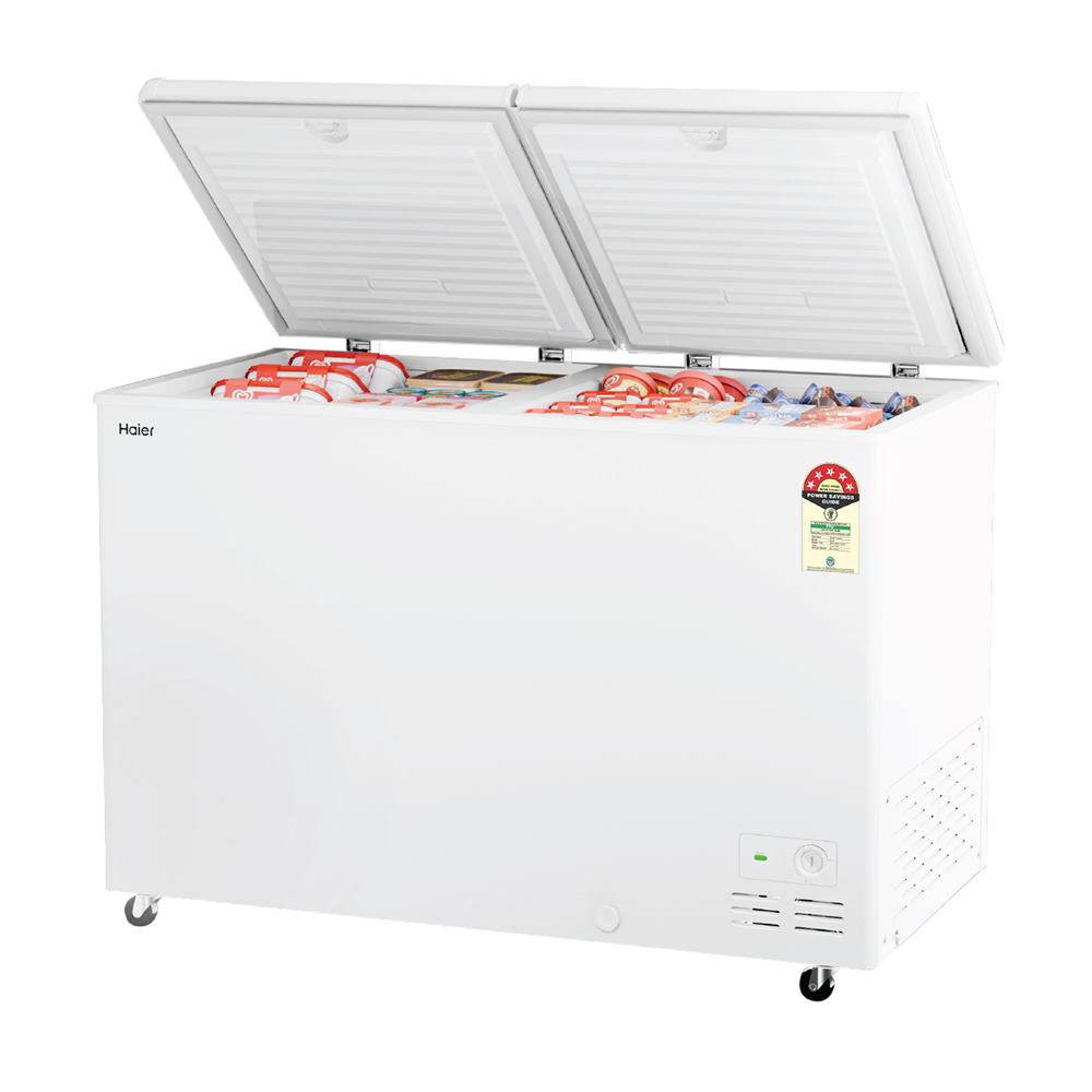 Haier 500 Ltr Double door- White Colour Convertible Hard top Freezer